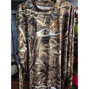 Drake Clothing Company Camouflage Long Sleeve Performance Shirt Mens 2XL